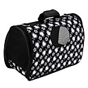 Heart Pattern Style Pet Dog Carrier (Medium, Black)