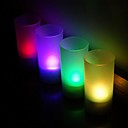 à commande vocale faveurs tasse conduit (jeu de 4 dans des couleurs assorties)