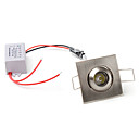 1W 100LM 6500K White LED Ceiling Lamp Down Light with LED Driver (AC 85~265V)