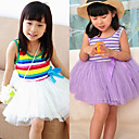 bowknot niñas princesa vestido