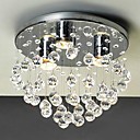 Modern 3 - Light Flush Mount Lights with Crystal Beads