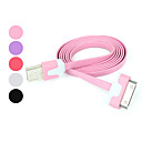 Colorido Cable de Sincronización y Carga del Conector 30 Pin Plano de Apple a USB, para iPad, iPhone e iPod