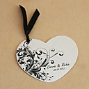 Personalized Heart Shaped Wedding Invitation - Set Of 50