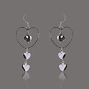 GorgeousSilver Plate Three Heart Drop Earring