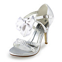 Satin Stiletto Heel Pumps / Sandals Wedding / Special Occasion Shoes With Rhinestone