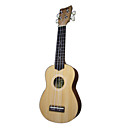 zachary - (uy-21) ukelele soprano abeto con funda / string