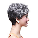 capless court synthétique de haute qualité perruque cheveux ondulés