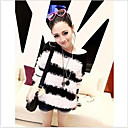 Fashion Lala Black And White Calf Article Leisure Panda Sweater