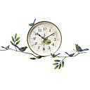 24" Country Style Happy Birds Metal Wall Clock
