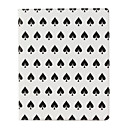 Leather case with spades pattern for iPad2 and the New iPad