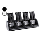 Station de Chargement 4 Ports USB avec 4 Batteries Rechargeables 2800mAh pour Manettes Wii