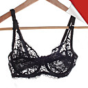 Sexy Seamless Rose Print Lace Thin Bra