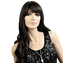 Capless Long High Quality Synthetic Japanese Kanekalon European Style Wavy Wig Side Bang