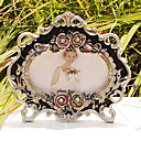 6" Black Transverse Polyresin Picture Frame