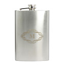 Personalized Stainless Steel 9-oz Flask - Initial