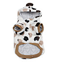 Big Spot Style Warm Cotton Hooded Coat for Dogs (XS-XL, White)