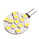 G4 LED Licht van de Auto (5050, 2,5 W, Lumen (LM) 190, Kleurtemperatuur 3000K, 12V, met 12 LED's, warm wit licht)