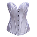 Satin Fermeture avec bandes avant Shapewear Busk bustier corset (plus de couleurs)