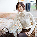 elegante floral impreso de alto cuello camisa