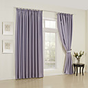 (Dos paneles) sólidos lavanda Clásica Habitación cortinas oscuras