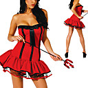 Sexy Women’s Hot Red Devil Halloween Costume(3 Pieces)