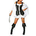 Womens Black Pirate Kits Sexy Cosplay Möchtest Halloween-Kostüme