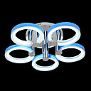 Comtemporary Acrylic Pendant Lights with 3 Lights in 5 Rings Design