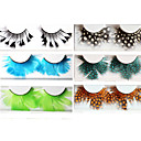 Feather Ball Fake Eyelashes(6 Pairs)