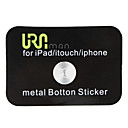 casa sticker botón para iPhone, iPad y iTouch (plata)