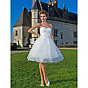 Ball Gown Sweetheart Knee-length Tulle Wedding Dress