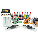 2 Cast Iron Tattoo Machine Guns Kit for Lining and Shading