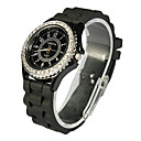 Unique Alloy with Crystal Round Dress Watch