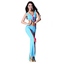 Dancewear Crystal Cotton Belly Dance Sleeveless Top and Pant for Ladies More Colors