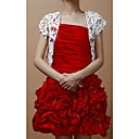 Short Sleeve Lace Jacket With Trim