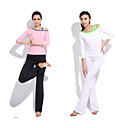 Yoga Ternos casual sportswear dois conjuntos (Yoga de manga comprida T-shirt + calças de ioga)