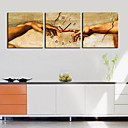 12 "-24" Estilo Moderno reloj de pared retro en lienzo 3pcs