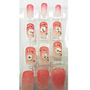 12pcs completa copertura acrilica classica francese False Nail Art Suggerimenti