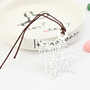 Snow Design Bookmarks With Leather Cord
