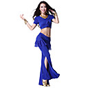 Dancewear Viscose and Tulle Belly Dance Top and Bottom for Ladies More Colors