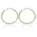 Pretty Alloy Round Hoop øredobber