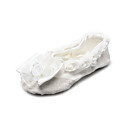 Blanco Zapatos hechos a mano lienzo de baile de Split-sole Ballet Slipper For Kids