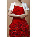 Satin mangas curtas com laço ocasião especial wrap jaqueta / casamento