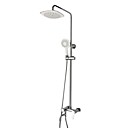 Contemporary Single Handle Adjustable Height Chrome Shower Faucet