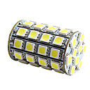 g4 5w 49x5050 SMD 400-450lm 6000-6500k llevó la luz de bulbo del maíz blanco natural (12-30V)
