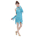 dancewear polyester met kwastjes prestaties latin dans jurk voor dames meer kleuren