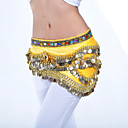 Ladies Polyester With 328 Coins Performance Dance Belt More Colors