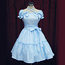 Kurzarm knielangen Baumwolle Sweet Lolita Kleid