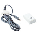 3600mAh Rechargeable USB Battery Charge Pack for Xbox 360(White)