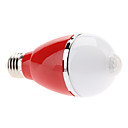 Infrared Sensor E27 5W 420-460LM 3000-3500K Warm White Light Colorful Shell LED Ball Bulb (110-240V, Assorted Colors)