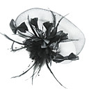Fashion Net With Beading / Feather Women's Birdcage Veils